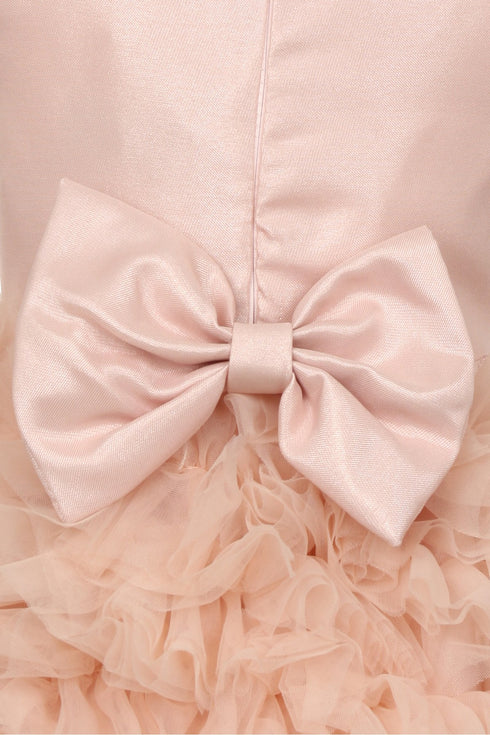 Baby Girls Tulle Dress by Cinderella Couture – Elegant Ruffle Skirt Flower Girl Dress 6-24Months