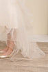 Girls Rhinestone Pearl Wired Tulle Hi-Low Flower Girl Dress 2-12