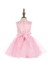Baby Girls Lace Tulle Dress by Cinderella Couture – 3D Floral Bodice Princess Party Dress 6-24M