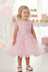 Baby Girls Lace Tulle Dress by Cinderella Couture – 3D Floral Bodice Princess Party Dress 6-24M
