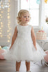 Baby Girls Lace Tulle Dress by Cinderella Couture – 3D Floral Bodice Princess Party Dress 6-24M