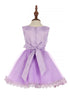 Baby Girls White 3D Floral Lace Hem Flower Girl Dress 6-24M
