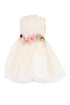 Baby Girls 3D Multi Floral Belt Flower Girl Dress 3-24M - SophiasStyle.com