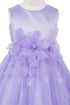 Girls Floral Waist Tapered Embroidered Lace High Low Flower Girl Dress 2-12 - SophiasStyle.com