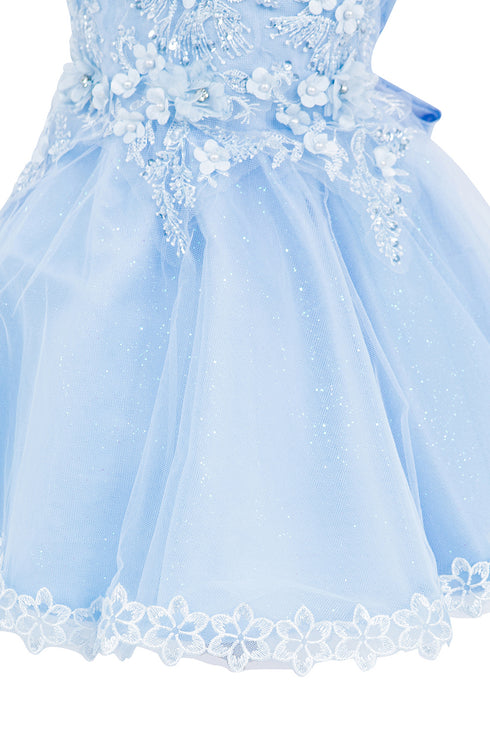 Baby Girls 3D Floral Top Soft Tulle Flower Girl Dress 3-24M - SophiasStyle.com