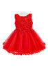 Baby Girls 3D Floral Top Soft Tulle Flower Girl Dress 3-24M - SophiasStyle.com