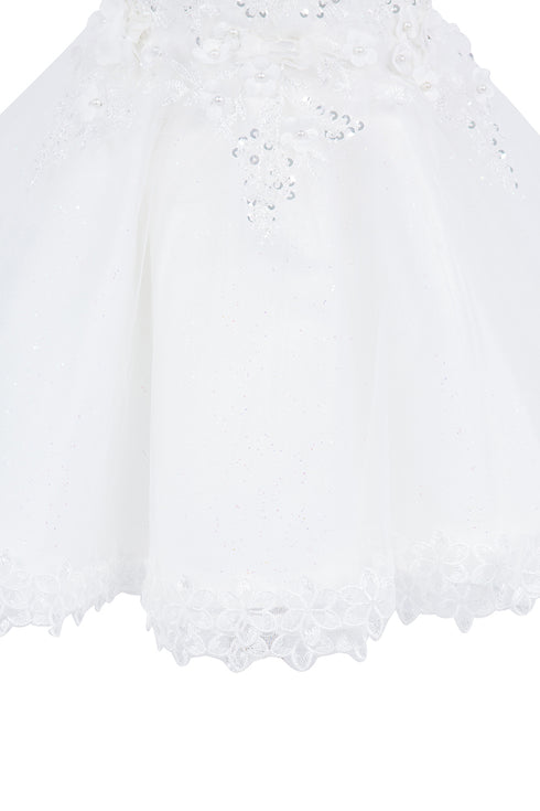 Baby Girls 3D Floral Top Soft Tulle Flower Girl Dress 3-24M - SophiasStyle.com