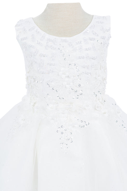 Baby Girls 3D Floral Top Soft Tulle Flower Girl Dress 3-24M - SophiasStyle.com