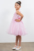 Girls Butterfly Lace Glitter Tulle Flower Girl Dress 2-12