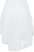 Girls Illusion Tulle Top 3D Flower Sheer Sleeve Flower Girl Dress 2-12