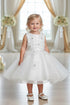 Baby Girls Daisy Sequin Pearl Tulle Flower Girl Dress 3-24M