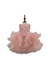 Baby Pearl Sequin Multi Layered Tulle Flower Girl Dress 3-24M