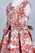 Girls Bow Floral Jaquard Dress 2-12