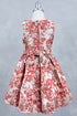 Girls Bow Floral Jaquard Dress 2-12