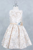 Girls Elegant Floral Embroidery Dress 2-12