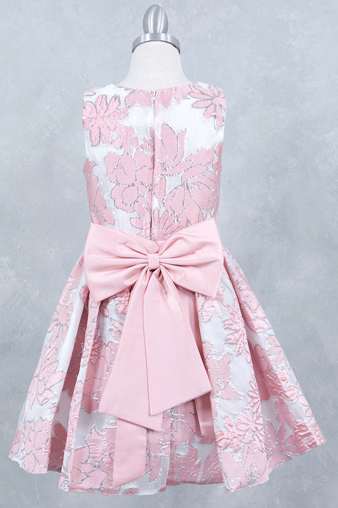 Girls Elegant Floral Embroidery Dress 2-12