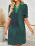 contrast-striped-short-sleeve-mini-dress OhSoStyled - Sophia's Style in Dark Green-19
