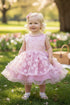 Baby Girls 3D Floral Applique Voluminous Skirt Flower Girl Dress 6-24M