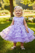 Baby Girls 3D Floral Applique Voluminous Skirt Flower Girl Dress 6-24M