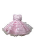 Baby Girls 3D Floral Applique Voluminous Skirt Flower Girl Dress 6-24M
