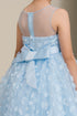 Girls Illusion Princess Top 3D Flower High Low Skirt Flower Girl Dress 2-12