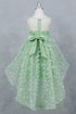 Girls Illusion Princess Top 3D Flower High Low Skirt Flower Girl Dress 2-12