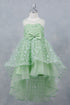 Girls Illusion Princess Top 3D Flower High Low Skirt Flower Girl Dress 2-12