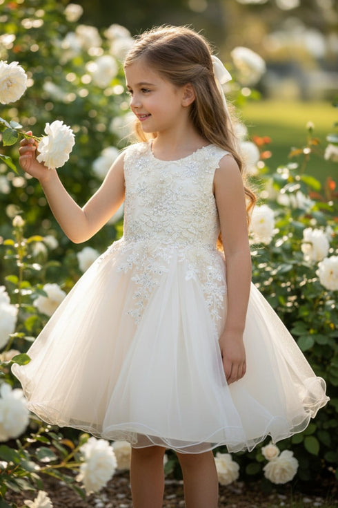 Girls Stunning Tulle and Lace Party Dress, Sizes 2-12