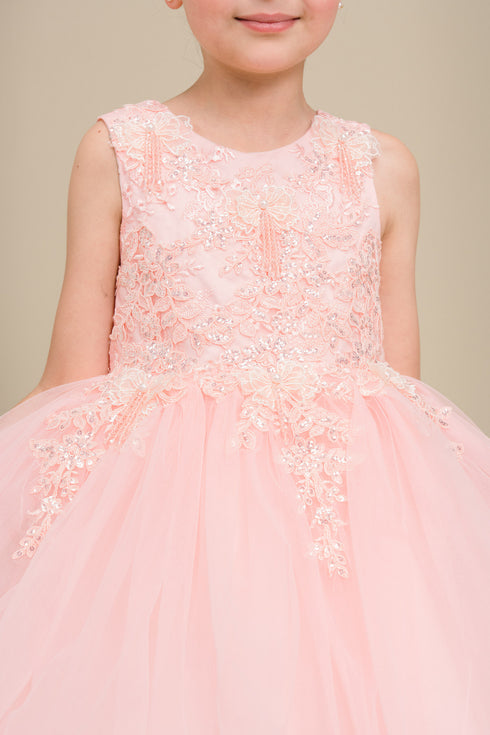Girls Stunning Tulle and Lace Party Dress, Sizes 2-12