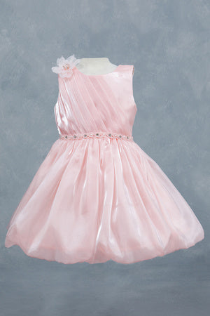 Elegant Baby Girls Satin Party Dress 3-24M