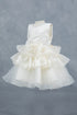 Elegant Baby Girls Ruffled Party Dress 3-24M