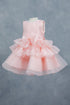 Elegant Baby Girls Ruffled Party Dress 3-24M