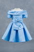 Baby Girls Off Shoulder Collar Bow Flower Girl Dress 6-24M