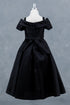 Elegant Off-Shoulder Satin Special Occasion Dress 4-14