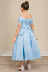 Elegant Off-Shoulder Satin Special Occasion Dress 4-18