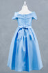 Elegant Off-Shoulder Satin Special Occasion Dress 4-14