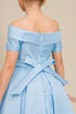 Elegant Off-Shoulder Satin Special Occasion Dress 4-18
