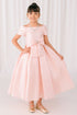 Elegant Off-Shoulder Satin Special Occasion Dress 4-18
