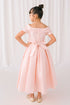 Elegant Off-Shoulder Satin Special Occasion Dress 4-18