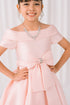 Elegant Off-Shoulder Satin Special Occasion Dress 4-18