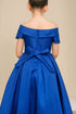 Elegant Off-Shoulder Satin Special Occasion Dress 4-18