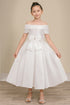 Elegant Off-Shoulder Satin Special Occasion Dress 4-18