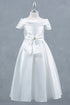 Elegant Off-Shoulder Satin Special Occasion Dress 4-14