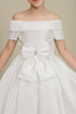 Elegant Off-Shoulder Satin Special Occasion Dress 4-18