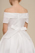 Elegant Off-Shoulder Satin Special Occasion Dress 4-18