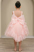 Elegant Floral Embellished Ruffle Back Dress 4-14