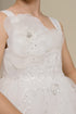 Elegant Floral Embellished Ruffle Back Dress 4-14