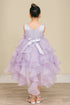 Girls Elegant Sequin & Ruffle Gown 2-14