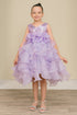 Girls Elegant Sequin & Ruffle Gown 2-14