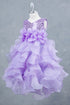 Girls Elegant Sequin & Ruffle Gown 2-14